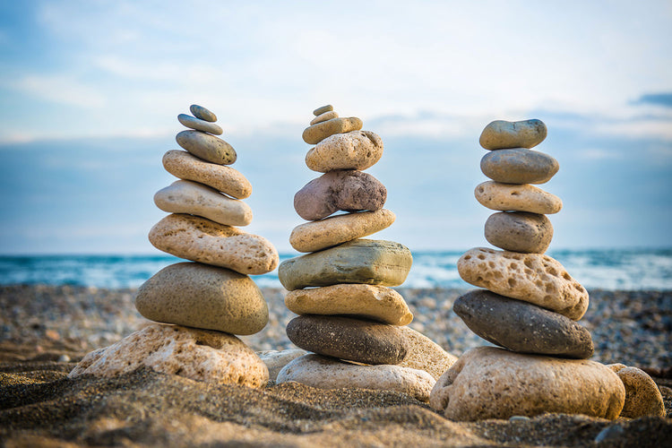 Fotobehang Three Stone Stacks