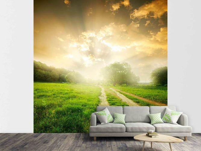 Fotobehang Mystieke Zonsondergang