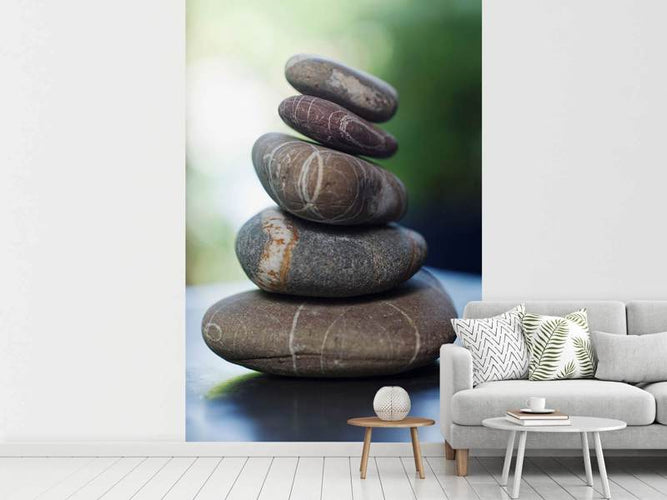Fotobehang Stapel Stenen