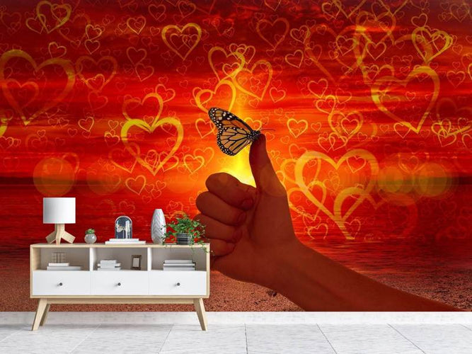 Fotobehang De Vlinder van de Liefde