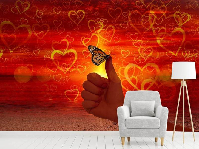 Fotobehang De Vlinder van de Liefde