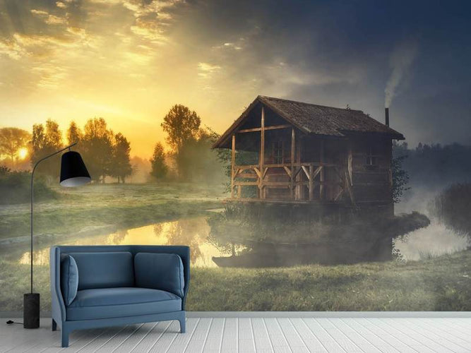 Fotobehang Geheimzinnige hut