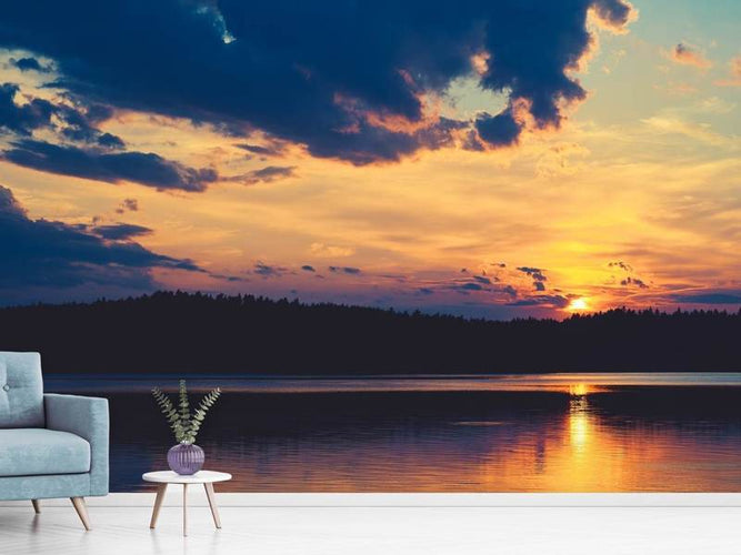 Fotobehang Zonsondergang, tijd om te relaxen
