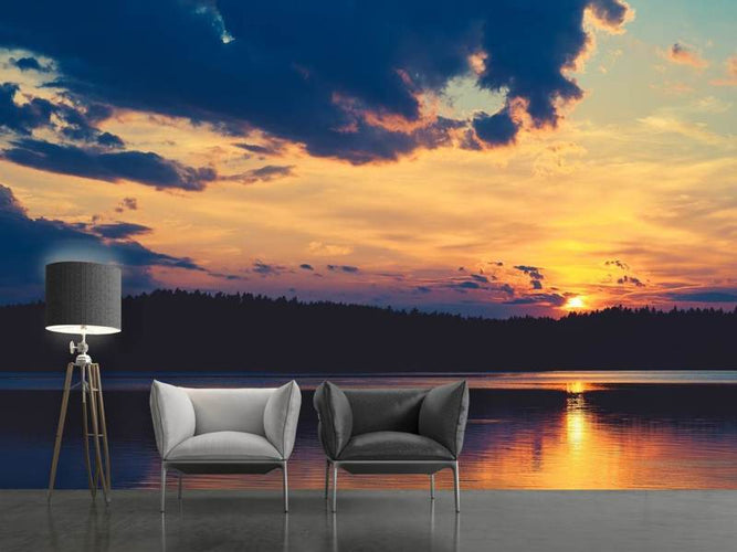 Fotobehang Zonsondergang, tijd om te relaxen