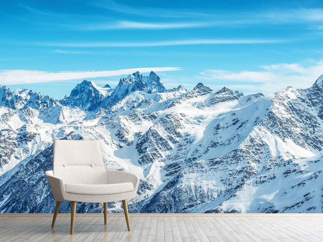Fotobehang Alpen panorama