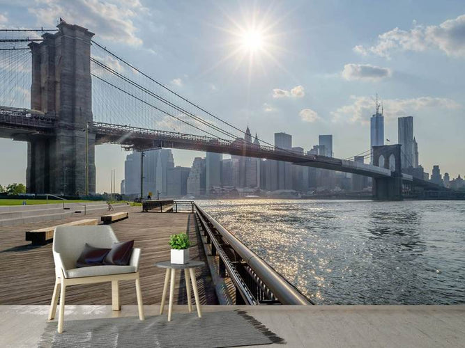 Fotobehang Brooklyn Bridge, New York, USA