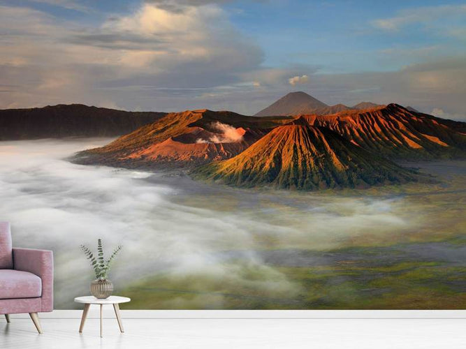 Fotobehang  De Bromo Vulkaan, Indonesië