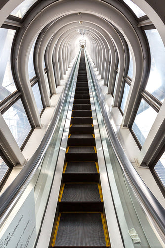 Fotobehang Futuristic Escalator