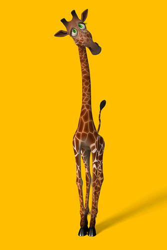 Fotobehang Sweety Giraffes
