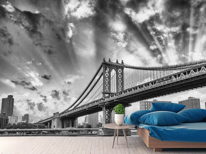 Fotobehang Manhattan Bridge, NYC