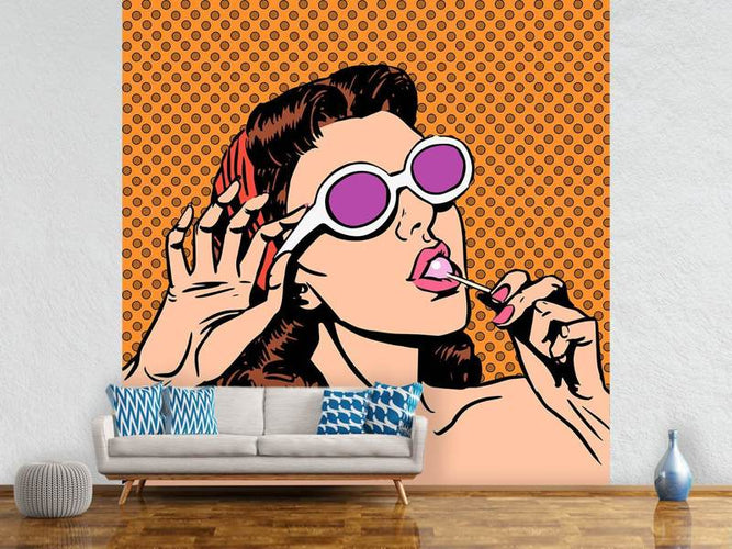 Fotobehang Pop Art Lollipop