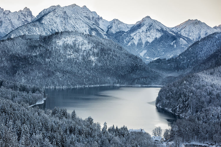 Fotobehang Photo Wallaper Mountains In Monochrome