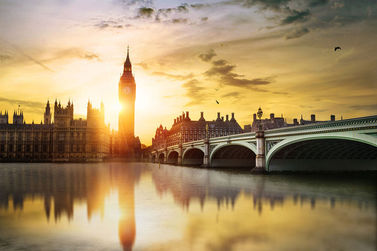 Fotobehang Skyline Big Ben In Sunset