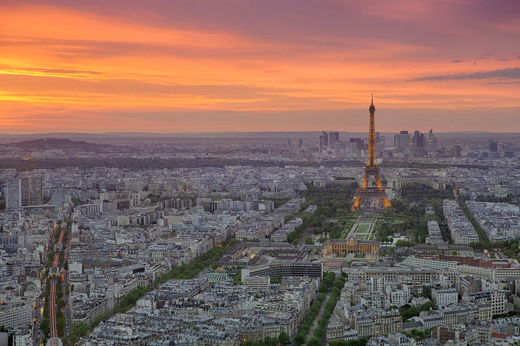 Fotobehang Paris Skyline At Sunset