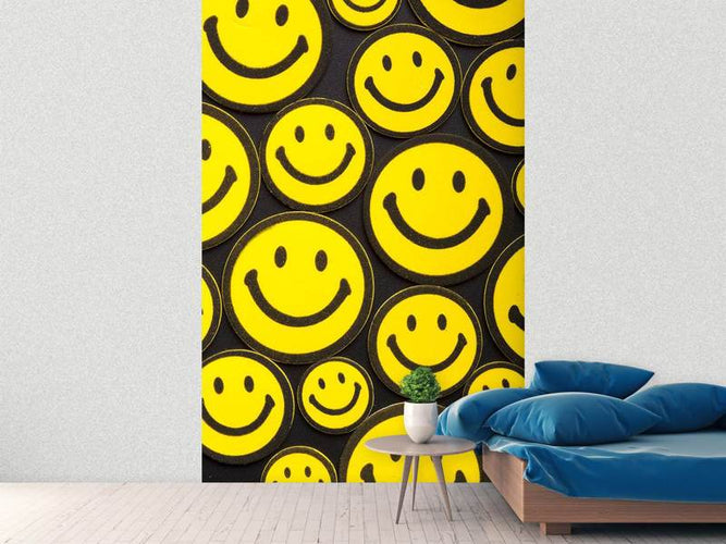 Fotobehang Smileys