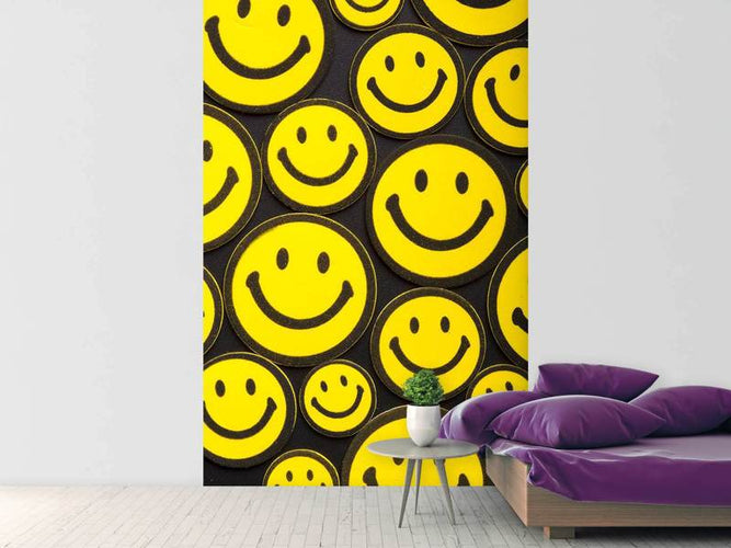 Fotobehang Smileys