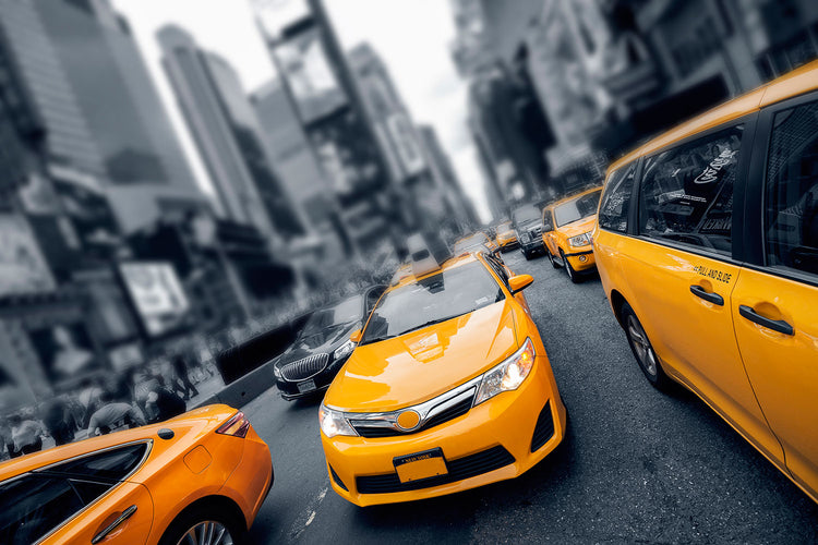 Fotobehang Taxi In NYC