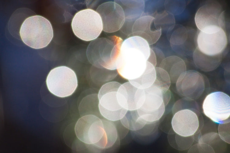 Fotobehang Abstract light dots