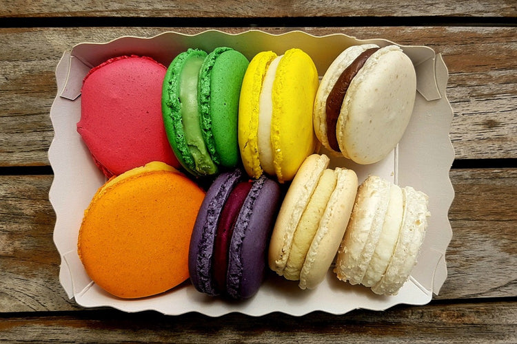 Fotobehang Selection macaroons