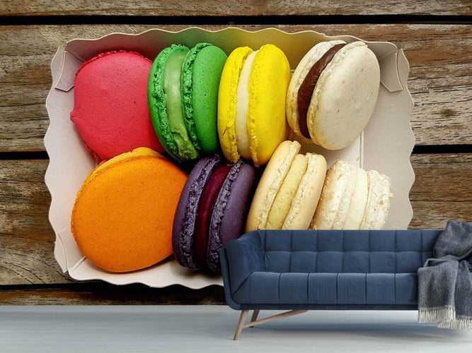 Fotobehang Macarons