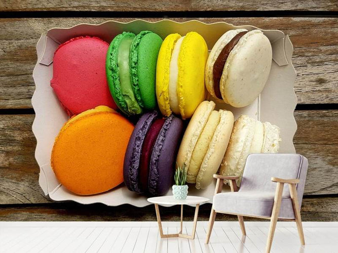 Fotobehang Macarons