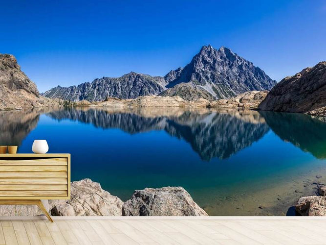 Fotobehang Prachtig Berg meer