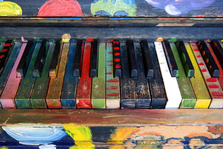 Fotobehang Colorful piano