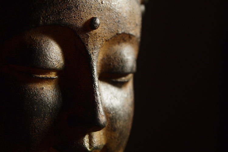 Fotobehang Close up Buddha head