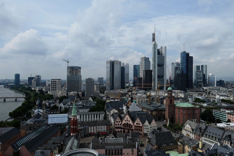 Fotobehang The roofs of Frankfurt