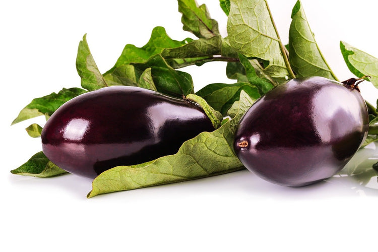 Fotobehang Fresh eggplants