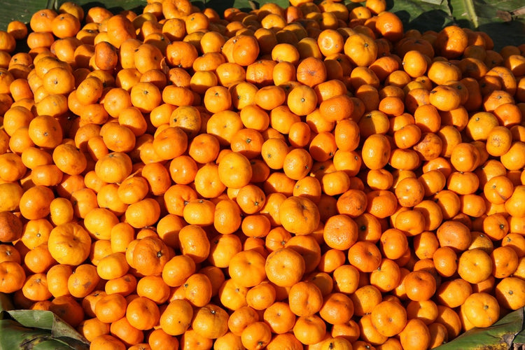 Fotobehang Fresh mandarins