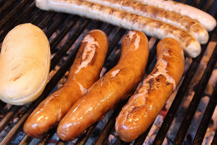 Fotobehang Grilled sausage