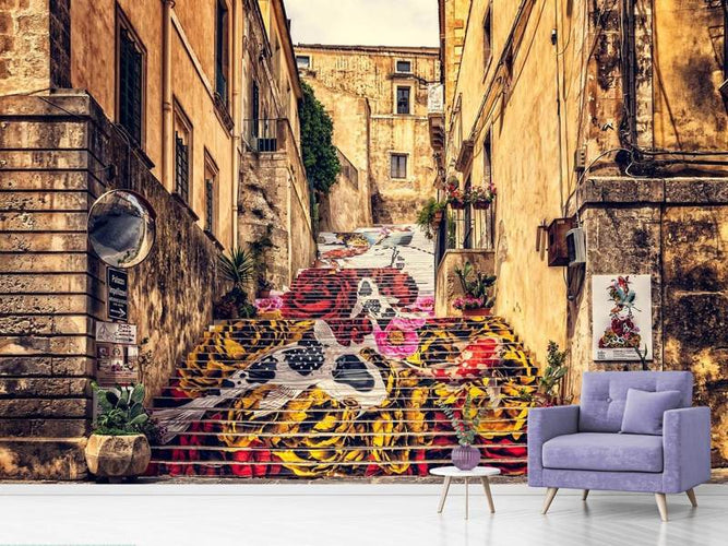 Fotobehang Graffiti in Sicilië