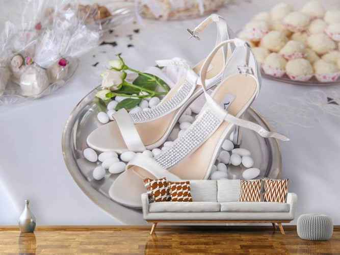Fotobehang Bruiloft schoenen