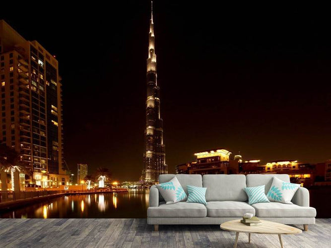 Fotobehang Een avond in Dubai