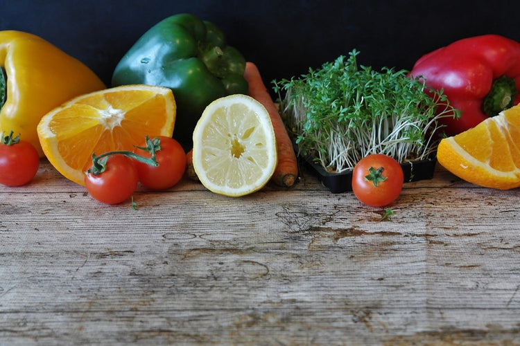 Fotobehang fruit and vegetables