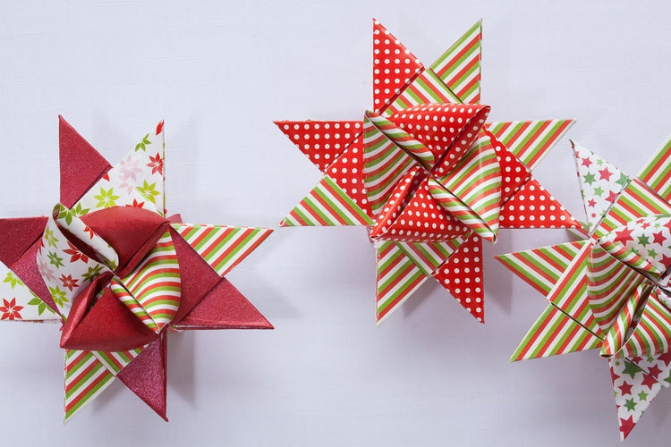 Fotobehang Star origami