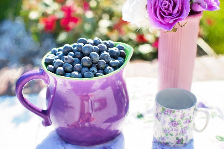 Fotobehang Sweet blueberries
